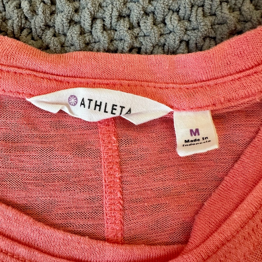 Athleta Coral Orange Tank Top Size: Medium - Picture 5 of 5